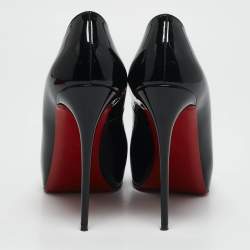 Christian Louboutin Black Patent Leather Very Prive Pumps Size 39