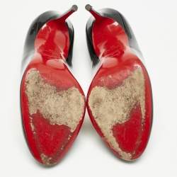 Pre Owned Christian Louboutin Black Patent Leather Fifi Pumps Size 36