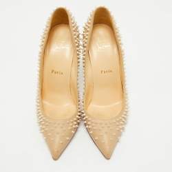 Christian Louboutin Beige Leather Escarpic Pumps Size 37.5