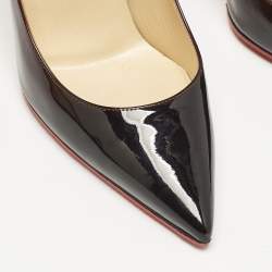 Christian Louboutin Black/Red Patent Leather Kate Pumps Size 40