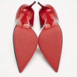 Christian Louboutin Black/Red Patent Leather Kate Pumps Size 40