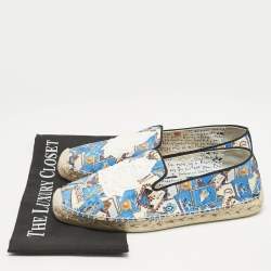 Christian Louboutin Multicolor Canvas Galia Espadrille Flats Size 41