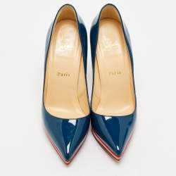 Christian Louboutin Multicolor Patent Leather Pigalle Plato Pumps Size 37.5