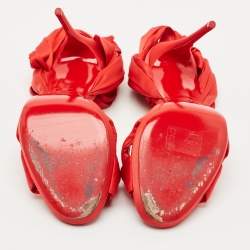 Christian Louboutin Red Satin Tres Frais Sandals Size 39