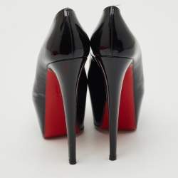 Christian Louboutin Black Patent Leather Daffodile Pumps Size 37