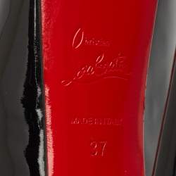 Christian Louboutin Black Patent Leather Daffodile Pumps Size 37