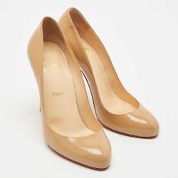 Christian Louboutin Brown  Leather New Simple Pumps Size 39