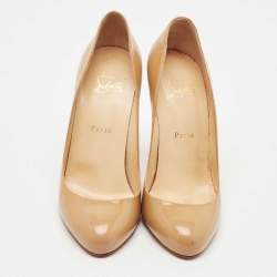 Christian Louboutin Brown  Leather New Simple Pumps Size 39