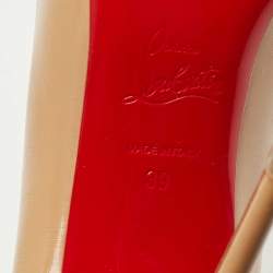 Christian Louboutin Brown  Leather New Simple Pumps Size 39