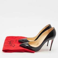 Christian Louboutin Black Patent Leather Pigalle Pumps Size 41