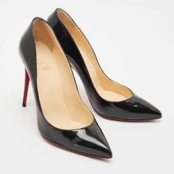 Christian Louboutin Black Patent Leather Pigalle Pumps Size 41