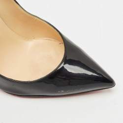 Christian Louboutin Black Patent Leather Pigalle Pumps Size 41