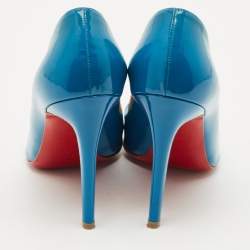 Christian Louboutin Light Blue Patent Leather So Kate Pumps Size 39