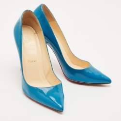 Christian Louboutin Light Blue Patent Leather So Kate Pumps Size 39