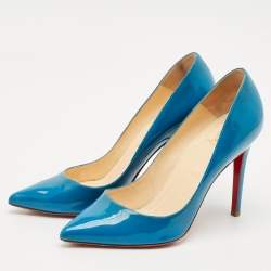 Christian Louboutin Light Blue Patent Leather So Kate Pumps Size 39