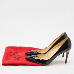 Christian Louboutin Black Patent Leather Pigalle Pumps Size 41