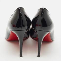 Christian Louboutin Black Patent Leather Pigalle Pumps Size 41