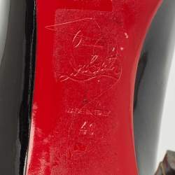 Christian Louboutin Black Patent Leather Pigalle Pumps Size 41