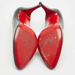 مملوكة مسبقًا Christian Louboutin Black Leather New Simple Pumps Size 40