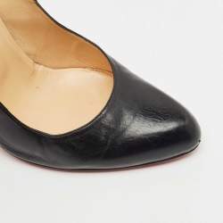مملوكة مسبقًا Christian Louboutin Black Leather New Simple Pumps Size 40