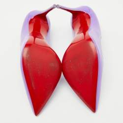 مملوكة مسبقًا Christian Louboutin Purple Patent Leather Hot Chick Pumps Size 38.5