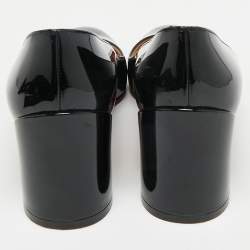 Pre Owned Christian Louboutin Black Patent Leather Miss Sab Pumps Size 36.5