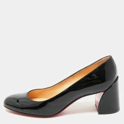 Christian Louboutin Black Patent Leather Miss Sab Pumps Size 36.5
