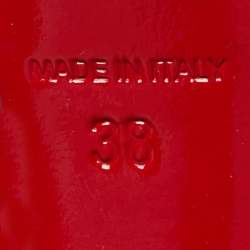 Pre Owned Christian Louboutin Black Wool Jenny Platform Pumps Size 38