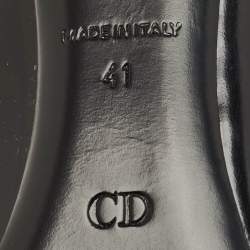 Pre Owned Christian Louboutin Black/Pink Leather Pointed Toe Pumps Size 41