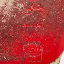 Pre Owned Christian Louboutin Two Tone Calf Hair Galia Espadrille Flats Size 42