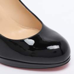 Pre Owned Christian Louboutin Black Patent Leather New Simple Pumps Size 38.5