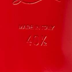 Pre Owned Christian Louboutin Tricolor Suede and PVC Paulina Slingback Pumps Size 40.5