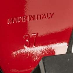 Pre Owned Christian Louboutin Black Suede Mary Jane Pumps Size 37