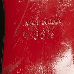 Pre Owned Christian Louboutin Black Leather Pumps Size 38.5