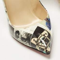 Pre Owned Christian Louboutin Multicolor Patent Leather Pigalle Follies Pumps Size 37.5