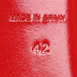 Pre Owned Christian Louboutin White Leather Lady Rondaclou Wedge Platform Sandals Size 42