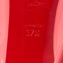 Pre Owned Christian Louboutin Pink Patent Leather Hot Chick Pumps Size 37.5