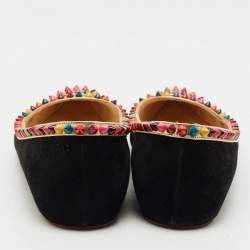 مملوكة مسبقًا حذاء فلات كريستيان لوبوتان مالابار هيل سويدي أسود مقاس 40