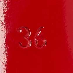 Pre Owned Christian Louboutin Beige Patent Leather Kate Pumps Size 36