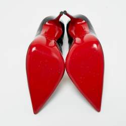 مملوكة مسبقًا Christian Louboutin Black Suede So Kate Pumps Size 37