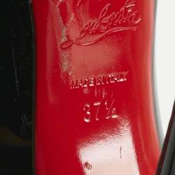 Pre Owned Christian Louboutin Black Patent Leather So Kate Pumps Size 37.5