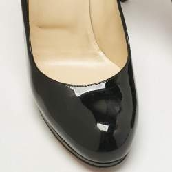 Pre Owned Christian Louboutin Black Patent Leather New Simple Pumps Size 39.5