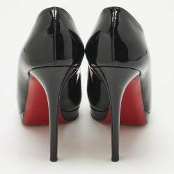 Pre Owned Christian Louboutin Black Patent Leather New Simple Pumps Size 39.5