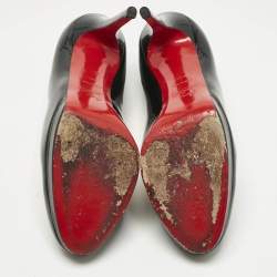 Pre Owned Christian Louboutin Black Patent Leather New Simple Pumps Size 39.5