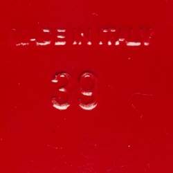 Pre Owned Christian Louboutin Black Patent Leather Simple Pumps Size 39