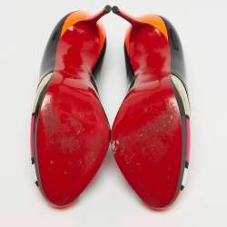 Pre Owned Christian Louboutin Multicolor Patchwork Patent Leather Astrogirl Pumps Size 40.5