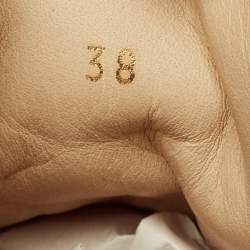 Pre Owned Christian Louboutin Multicolor Mesh and Leather Lou Spikes Sneakers Size 38