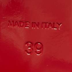 Pre Owned Christian Louboutin Black Leather Inflama Sab Slide Sandals Size 39