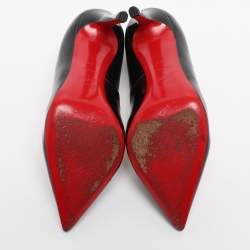 Pre Owned Christian Louboutin Black Patent Leather Pigalle Pumps Size 39