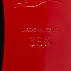 Pre Owned Christian Louboutin Black Patent Leather Pigalle Pumps Size 36.5